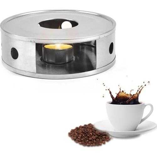 Universal Tea Stove Stainless Steel Tea Warmer Stand Milk Heater Teapot Heating Candle Base for Tea and Coffee Pots Dropship