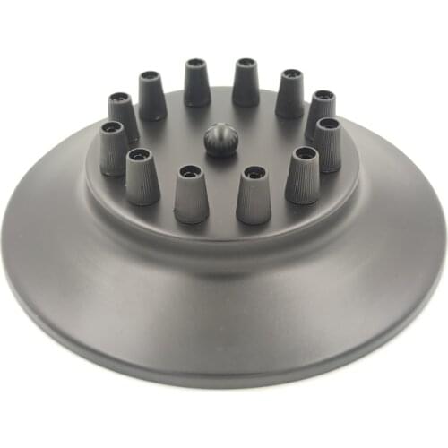 Ceiling Plate Vintage Round 20cm 3/6/14 Holes Lighting For Pendant Lamp DIY +Lock Wire Black 8 Head Lamp Base