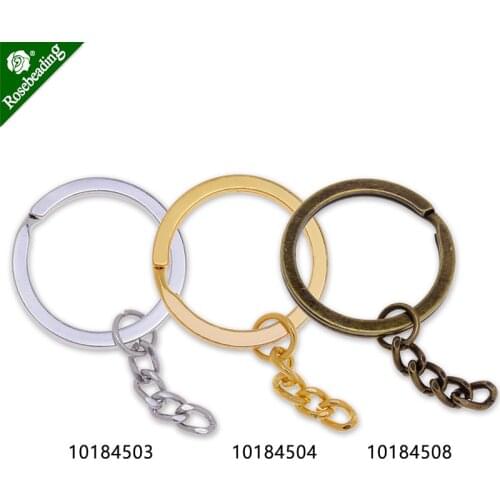 Iron Round Key Rings Split Rings Circle,Flat Key Chain,Car Keys Organization,sold 50pcs/lot