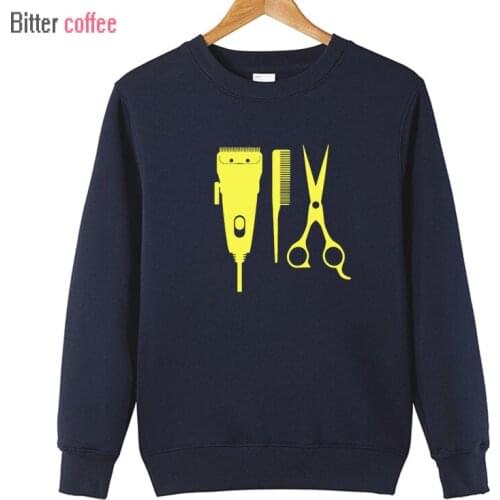 BITTER COFFEE Mens sportswear NEW hoodies men Barber Tools print fashion sweatshirt Cotton tracksuits XS-XXL
