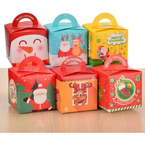 1000pcs Christmas Boxes Christmas Gift Paper Boxes Xmas Candy Party Box Packaging