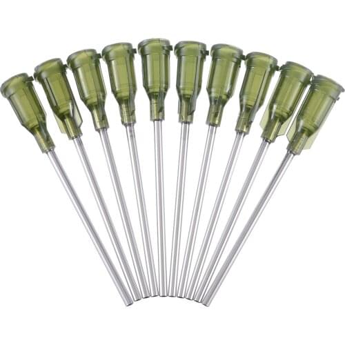 20pcs/set Blunt Dispensing Needles Syringe Tip Needle 1.5" 14 Gauge Luer Lock for Gluing Jewelry Liquid Dispenser Syringe