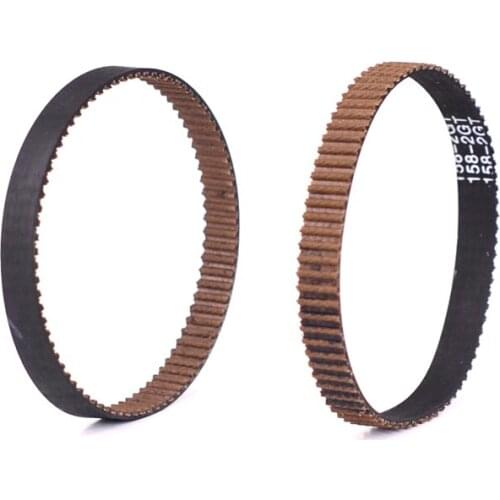 3D printer accessories 2GT Brown toothed antiskid ring rubber synchronous belt dust proof tensile band width 6mm