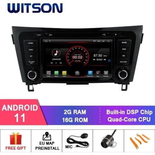 WITSON Android 11 2GB RAM 16GB CAR DVD PLAYER for NISSAN QASHQAI 2014-2017 Car Multimedia Player Stereo AutoAudio GPS Navigation