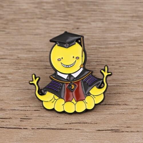 BG1337 Classroom Japanese Anime Metal Enamel Pin and Brooches Backpack/Bags Badge Denim Brooch Collar Jewelry Gifts
