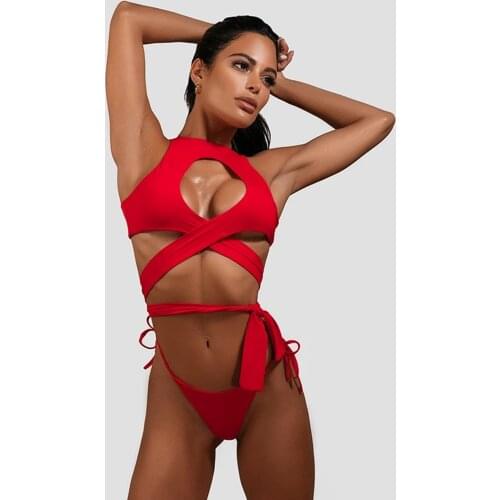 Bikini 2019 Solid Swimsuit Women Swimwear Push Up Bikini Set Patchwork Biquini Brazilian Summer Beach Bathing Suit Swim Wear