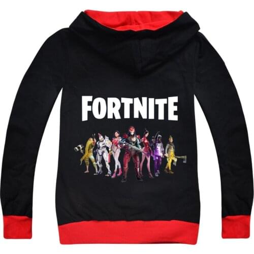 FORTNITE Fall Childrens Wear Fashion Hooded Grils Sweatershirt Baby Kids Coat Toddler Boy Long Sleeve Shirt Teenage Tops
