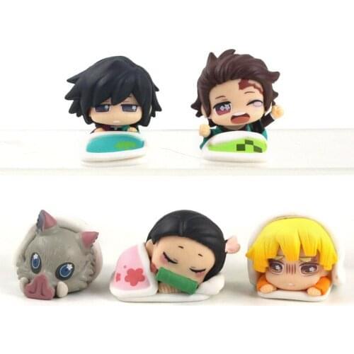 Kamado Tanjirou Demon Slayer Kimetsu no Yaiba Tomioka Nezuko Agatsuma Zenitsu Hashibira Inosuke Kaigaku Action figure toys