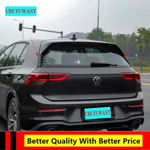 EPFBSQP For Volkswagen New GOLF8 MK8 Side Spoiler ABS Unpainted Color/Black/CARBON COLOR Car Rear Wing Rear Spoiler 2020 2021