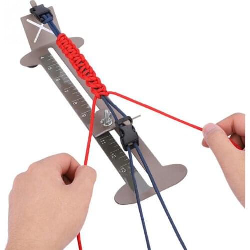 Paracord Bracelet Knitting Tools Adjustable Steel Frame Paracord Jig Bracelet Wristband Maker Bracelet Knitting Tool