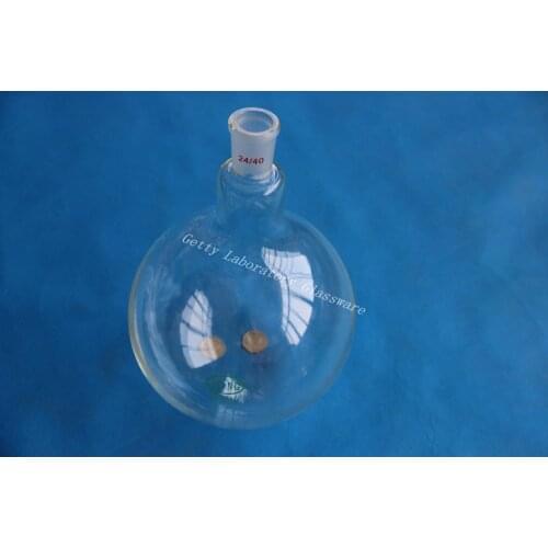 3L (3000ml) single neck round bottom flask, Joint 24/40,heavy wall (Lab glass)
