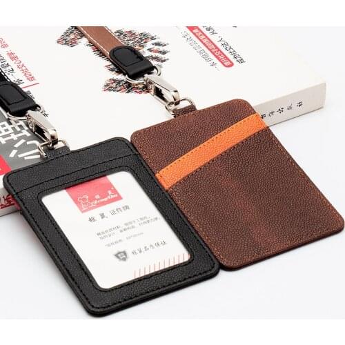 ZONGSHU Card Holder Pu Employee Name Id Card Holder Security Pass Work Permit Identity Document Id Business Case