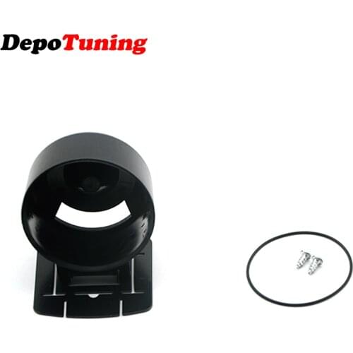 DepoTuning Black Gauge Pod Bracket 60mm Racing Gauge Pod Gauge Cap Car Meter Cap Dash Pod Mount Holder Plastic Gauge Pods