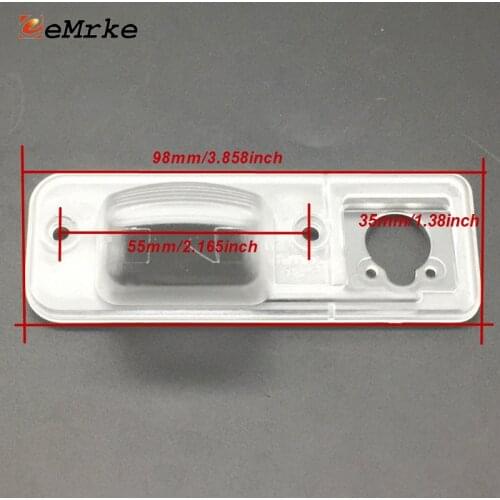 EEMRKE Car Rear View Camera Bracket for VW Eurovan Caravelle Transporter T4 1990 to 2003 License Plate Lights Housing Mount