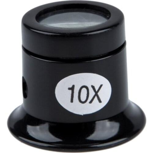 Watch Eyes Loupe 10X Jeweller Optical Glass Magnifier Magnifying Len Tool