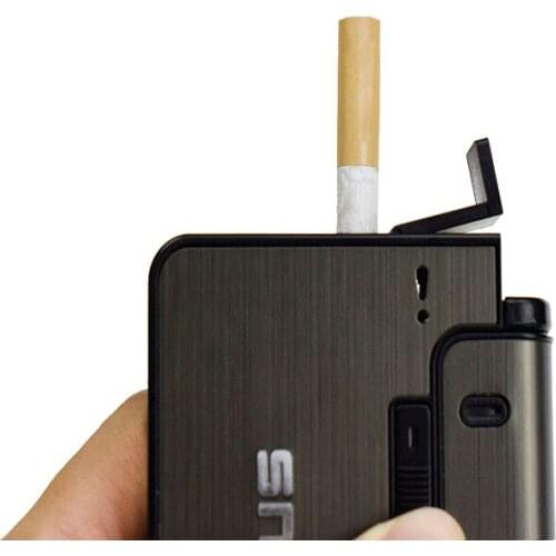 FOCUS Metal Cigarette Box hold 10 pcs Cigarette Holder Case, Portable Gadget For Men