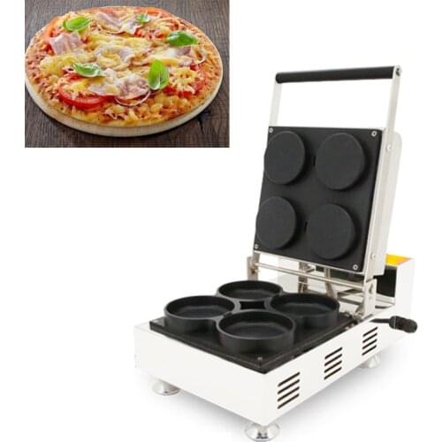 Mini Pizza Making Machine Pizza 4pcs Waffle Baking Maker/Party Snack Baker Machine/Pizza cookie making machine