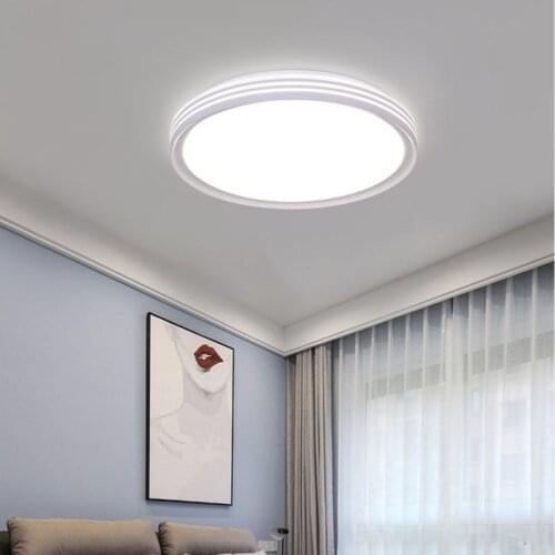 Nordic minimalist bedroom LED ceiling lamp balcony study transparent round living room ceiling lamp