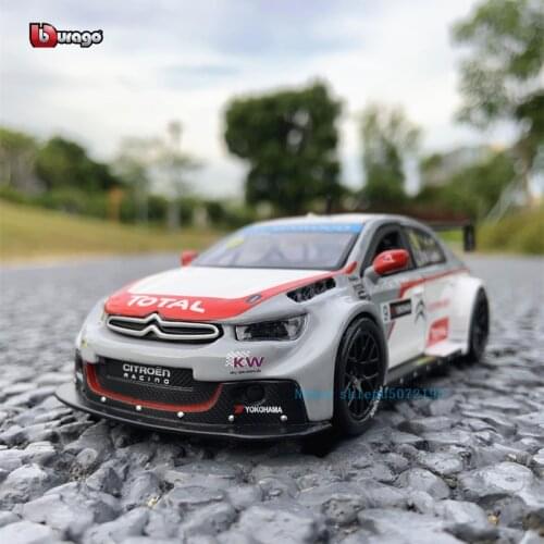 Bburago 1:32 2014 Citrien C-Elysee WTCC NO.9 WRC rally car model Simulation Alloy Car Model Collect gifts toy