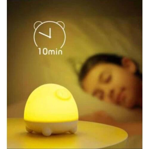 Cartoon cute pig USB charging colorful timing LED night light home / office / school decorative lights Drop shipping