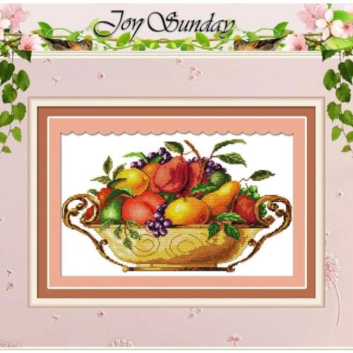 Fruit dish Patterns Counted Cross Stitch 11CT 14CT Cross Stitch Sets Wholesale Chinese Cross-stitch Kits Embroidery Needlework