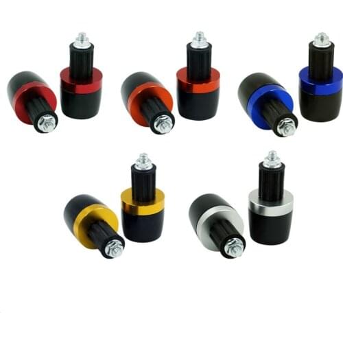 Motorbike 7 / 8 "aluminum alloy handle handle rod end cover plug for Suzuki gsxr gsx-r 600 750 1000 K1 K2 K3 K5 K5 K7 K8 K9