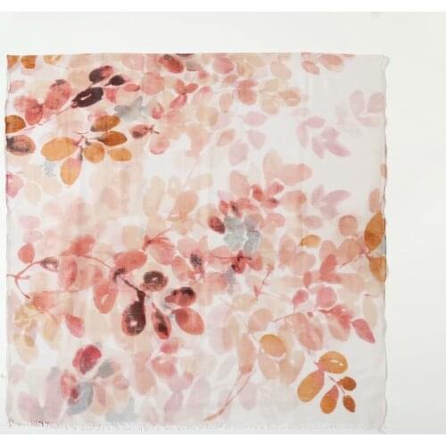 Newest Girls Fashion 90*180cm Long Foulard Butterfly Flower Pattern Print Soft Voile Shawl Scarves Elegant Hijab 4 Designs