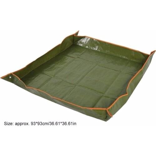 Garden Plant Plastic Weed Barrier Fabric Anti-Seed Reusable Potting Mat For Garden Landscape Or Greenhouse