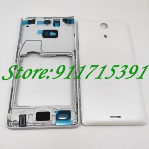 Full Housing Middle Front Frame For Sony Xperia ZR M36H C5502 C5503 Plate Bezel Housing LCD Frame cove with battery cover