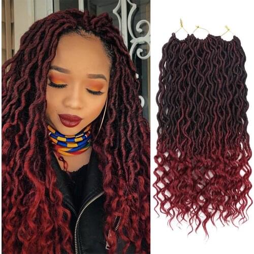 Silky Strands 2X Bohemian Mambo Goddess Locs Crochet Hair Extensions Crochet Braids Ombre Braiding Hair Synthetic Bulk
