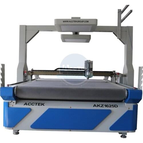 AccTek V-Cut Knife Machine 1600*2500MM with Bevel Cutter For Cloth Foam Leather