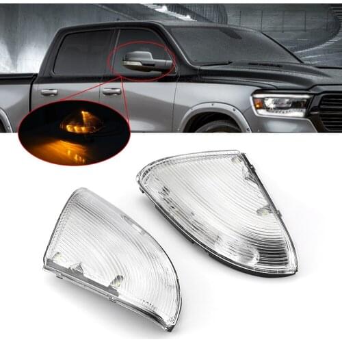 2pcs For DODGE RAM 1500 2009-2013 RAM 2500 3500 2010-2013 LED Dynamic Turn Signal Blinker Sequential Side Mirror Indicator Light