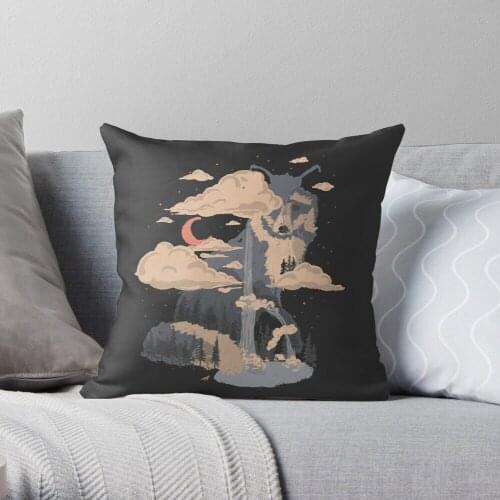 At The Foot Of Fox Mountain... Throw Pillow Cushion Cover Polyester Throw Pillows Case On Sofa Home Living Room Decor