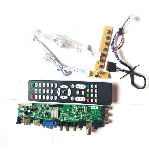 CLAA173UA01A 1600*900 3663 TV digital signal universal 40pin LVDS AV HDMI-Compatible VGA USB DVB LED LCD controller board