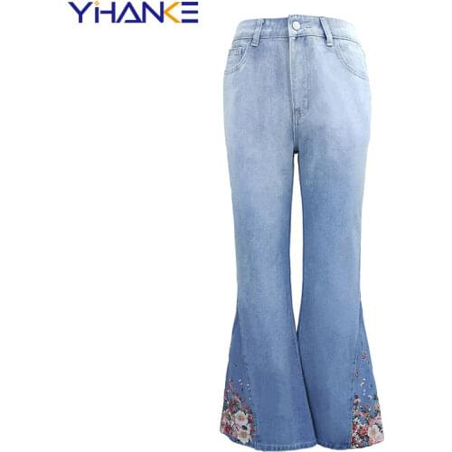 Женские джинсы клеш YIHANKE China At AliExpress
