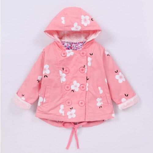 Youe shone baby girls Windbreaker kids spring clothes coat