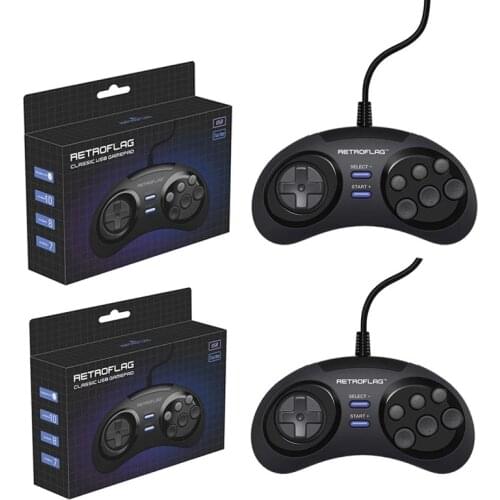 1 Or 2PCS Retroflag Wired USB Game Controller Gamepad Joypad for Rasbperry Pi 4 B /MEGAPi/NESPi/SUPERPi Case /PC/Switch Windows