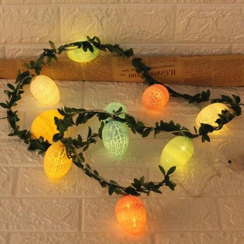 10/20 LEDs Easter Egg Led Light String Fair Lights For Easter Party Wedding Decoration Easter Decorations For Home Dropshipping