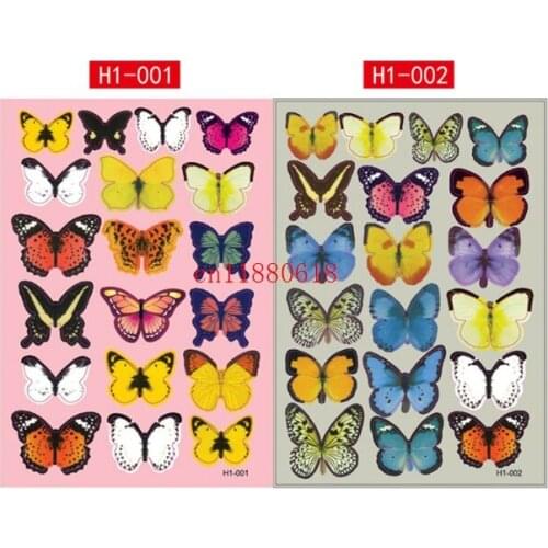 1900pcs(=100sets) Free Shipping PVC 3D Butterfly wall sticker home Art Wall Decor Bedroom Decorative kid room Wall Stickers