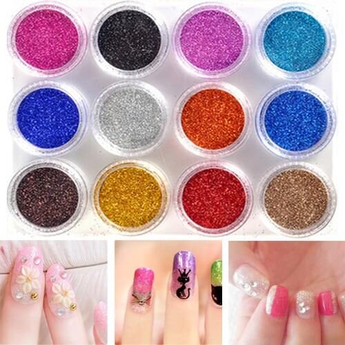 2 boxes of lucky dip glitter festival glitter cosmetic nail glitter for Filler Rice Vial Glass Wishing Bottle Charm Pendant
