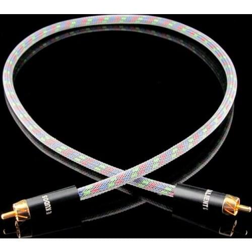 2021 American original AQ HD6-A BNC fever-grade digital coaxial audio cable Oxygen-free copper silver-plated coaxial cable Japan