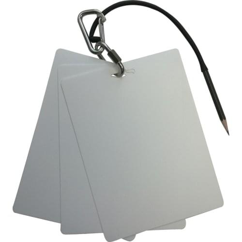 Scuba Diving 3 Panels Writing Slate Pad Board with Pencil 316 stainless steel buckle Scuba Dive Gear Underwater Gear