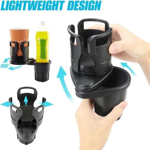 Car Drinking Bottle Holder 360 Degrees Rotatable Water Cup Holder Sunglasses Phone Organizer Storage Car Interior Accessories