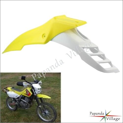 Papanda Motocross White Yellow ABS Plastic Front Mudguard Fender Protection Supermoto for Suzki Yamaha Honda Kawasaki