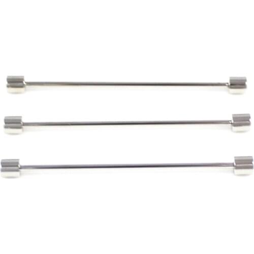 Collar Pin Rhodium Plated Dress Shirt Collar Bar Wedding Wear Shirt CollarPins Holiday Gifts Pins Birthday Gift Lapel Pins(3pcs)