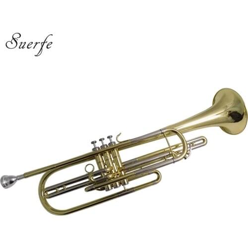 Piston Bass Trumpet B Flat Yellow Brass Body Lacquer Finish with Case Mouthpiecen Bb trumpet Musical Instruments