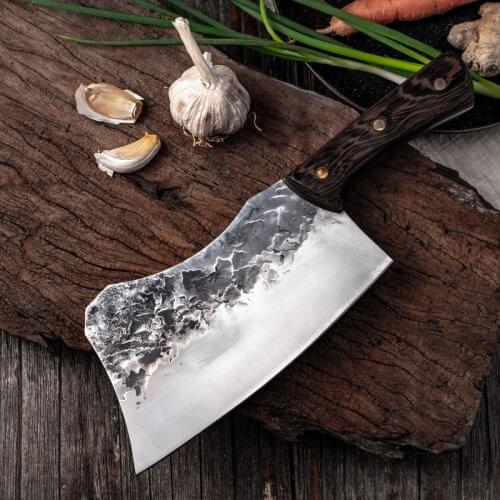 CHUN Forged Bone Chopper Hammer Kitchen Butcher Knife High Carbon Stainless Steel Kitchen Chopper Cleaver Chef Cooking Tools