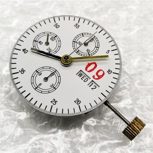 Dual Calendar 6Pin Automatic Mechanical Movement with Calendar for 7750 Mechanical Watch Movement