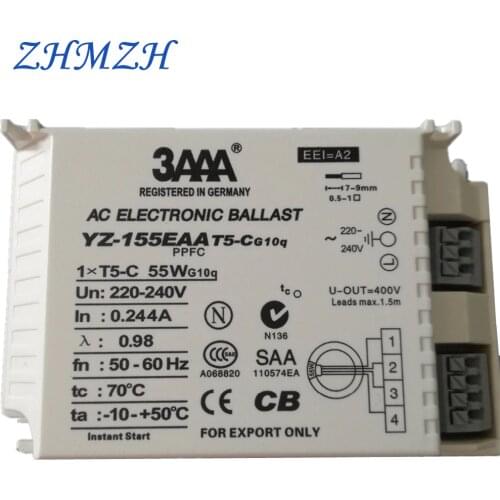 3AAA YZ140EAA YZ155EAA 40W 55W T5-C Electronic Ballast 220V AC G10q Fluorescent Lamp Rectifier For T5 Ring Lamp Annular Tubes