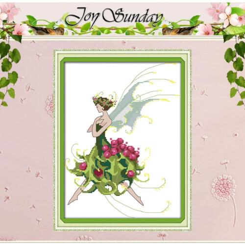 Holly Fairy Patterns Counted Cross Stitch 11CT 14CT Cross Stitch Sets Wholesale Chinese Cross-stitch Kits Embroidery Needlework